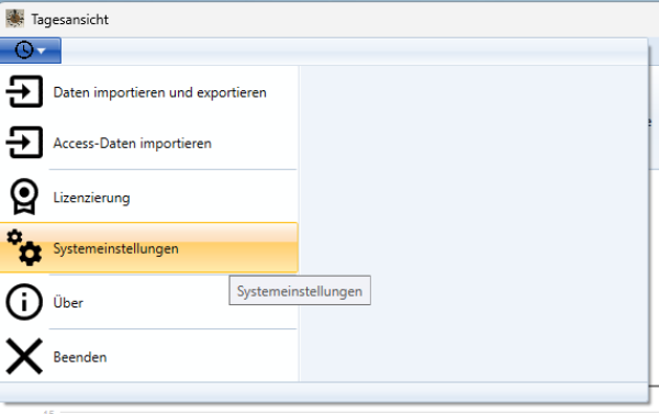 Menüfindung für den Download des Report Builders