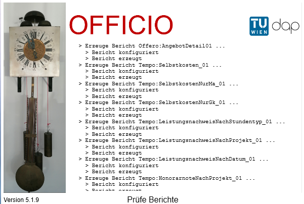 Aktualisierung der Reports