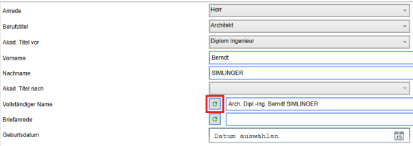  Vollständiger Name