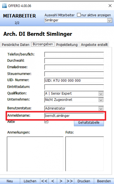 Anmeldung als Berndt SIMLINGER