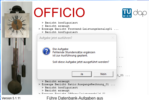 Meldung Stundensätze ergänzen