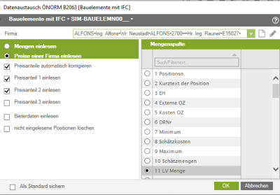 Einlesen eines A 2063 Datenfiles