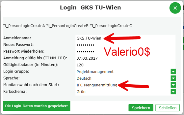 LOGIN als User GKS.TU-Wien in WEBOFFICE