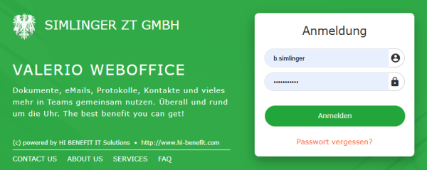 WEBOFFICE für TU Wien mit IFC-Import in VALERIO