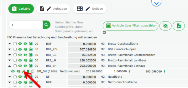 Editieren eines Massenansatzes